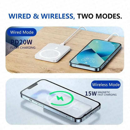 For Apple Magsafe Power Bank Magnetic Wireless Portable Charger External Battery Fast Charging For iPhone 12 13 14 15 16 Pro Max