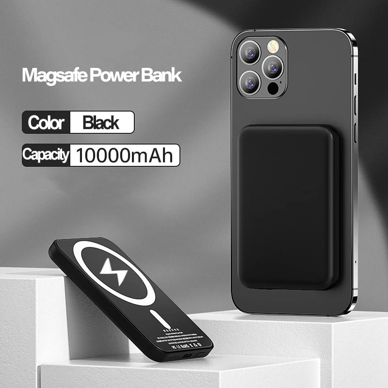 For Apple Magsafe Power Bank Magnetic Wireless Portable Charger External Battery Fast Charging For iPhone 12 13 14 15 16 Pro Max