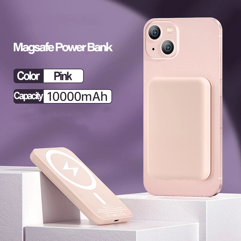 For Apple Magsafe Power Bank Magnetic Wireless Portable Charger External Battery Fast Charging For iPhone 12 13 14 15 16 Pro Max